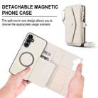 For Samsung Galaxy S23+ 5G Multifunctional Wallet Detachable Leather Phone Case with Lanyard(White) - 2