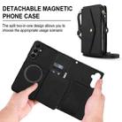 For Samsung Galaxy S23+ 5G Multifunctional Wallet Detachable Leather Phone Case with Lanyard(Black) - 2