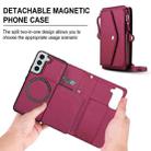 For Samsung Galaxy S22+ 5G Multifunctional Wallet Detachable Leather Phone Case with Lanyard(Red) - 2