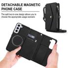 For Samsung Galaxy S22 5G Multifunctional Wallet Detachable Leather Phone Case with Lanyard(Black) - 2