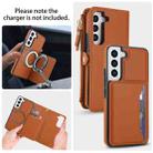 For Samsung Galaxy S22 5G Multifunctional Wallet Detachable Leather Phone Case with Lanyard(Brown) - 3