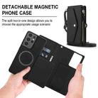 For Samsung Galaxy S21 Ultra 5G Multifunctional Wallet Detachable Leather Phone Case with Lanyard(Black) - 2