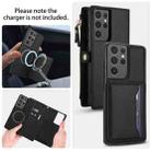 For Samsung Galaxy S21 Ultra 5G Multifunctional Wallet Detachable Leather Phone Case with Lanyard(Black) - 3