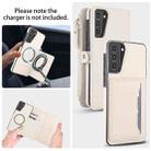 For Samsung Galaxy S21+ 5G Multifunctional Wallet Detachable Leather Phone Case with Lanyard(White) - 3