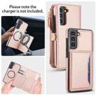 For Samsung Galaxy S21 FE 5G Multifunctional Wallet Detachable Leather Phone Case with Lanyard(Rose Gold) - 3