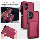 For Samsung Galaxy A13 4G / 5G Multifunctional Wallet Detachable Leather Phone Case with Lanyard(Red) - 3