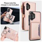 For Samsung Galaxy A13 4G / 5G Multifunctional Wallet Detachable Leather Phone Case with Lanyard(Rose Gold) - 3