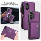 For Samsung Galaxy A13 4G / 5G Multifunctional Wallet Detachable Leather Phone Case with Lanyard(Dark Purple) - 3