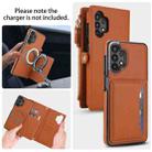 For Samsung Galaxy A13 4G / 5G Multifunctional Wallet Detachable Leather Phone Case with Lanyard(Brown) - 3