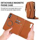 For Samsung Galaxy A15 4G / 5G Multifunctional Wallet Detachable Leather Phone Case with Lanyard(Brown) - 2
