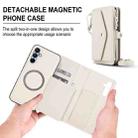 For Samsung Galaxy A35 5G Multifunctional Wallet Detachable Leather Phone Case with Lanyard(White) - 2