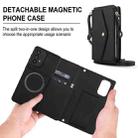 For Samsung Galaxy A52 5G Multifunctional Wallet Detachable Leather Phone Case with Lanyard(Black) - 2