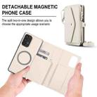 For Samsung Galaxy A72 5G Multifunctional Wallet Detachable Leather Phone Case with Lanyard(White) - 2