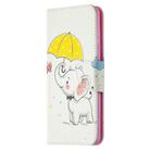 For Samsung Galaxy S20 FE 5G / S20 Lite Colored Drawing Pattern Horizontal Flip Leather Case with Holder & Card Slots & Wallet(Elephant) - 2