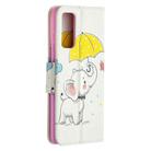 For Samsung Galaxy S20 FE 5G / S20 Lite Colored Drawing Pattern Horizontal Flip Leather Case with Holder & Card Slots & Wallet(Elephant) - 3