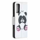 For Samsung Galaxy S20 FE 5G / S20 Lite Colored Drawing Pattern Horizontal Flip Leather Case with Holder & Card Slots & Wallet(Panda) - 3