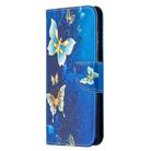 For Samsung Galaxy S20 FE 5G / S20 Lite Colored Drawing Pattern Horizontal Flip Leather Case with Holder & Card Slots & Wallet(Gold Butterfly) - 2