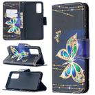 For Samsung Galaxy S20 FE 5G / S20 Lite Colored Drawing Pattern Horizontal Flip Leather Case with Holder & Card Slots & Wallet(Big Butterfly) - 1