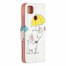 For Xiaomi Redmi 9C Colored Drawing Pattern Horizontal Flip Leather Case with Holder & Card Slots & Wallet(Elephant) - 3