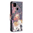 For Xiaomi Redmi 9C Colored Drawing Pattern Horizontal Flip Leather Case with Holder & Card Slots & Wallet(Flowers and Elephant) - 3