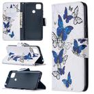 For Xiaomi Redmi 9C Colored Drawing Pattern Horizontal Flip Leather Case with Holder & Card Slots & Wallet(Butterflies) - 1