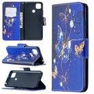 For Xiaomi Redmi 9C Colored Drawing Pattern Horizontal Flip Leather Case with Holder & Card Slots & Wallet(Purple Butterfly) - 1