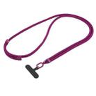 Universal Colorful Buckle Adjustable Mobile Phone Anti-lost Crossbody Lanyard(Wine Red) - 1