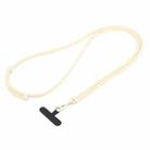 Universal Colorful Buckle Adjustable Mobile Phone Anti-lost Crossbody Lanyard(Beige) - 1