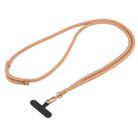 Universal Colorful Buckle Adjustable Mobile Phone Anti-lost Crossbody Lanyard(Light Brown) - 1