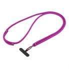 Universal Colorful Buckle Adjustable Mobile Phone Anti-lost Crossbody Lanyard(Purple Red) - 1
