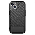 For iPhone 15 Plus Carbon Fiber Series Fine Hole TPU Phone Case(Black) - 2