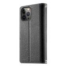 For iPhone 13 Pro Max Stitching Multi-card Zipper Wallet Leather Phone Case with Short Strap(Black) - 3