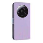 For Xiaomi 13 Ultra Metal Bow Leather Phone Case with Hand Strap(Purple) - 3