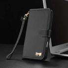 For Xiaomi 14 Ultra Metal Bow Leather Phone Case with Hand Strap(Black) - 8