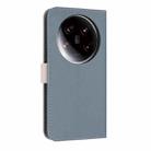 For Xiaomi 14 Ultra Metal Bow Leather Phone Case with Hand Strap(Light Blue) - 3