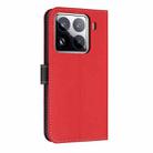 For Xiaomi 15 Pro Metal Bow Leather Phone Case with Hand Strap(Red) - 3