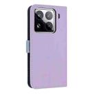 For Xiaomi 15 Pro Metal Bow Leather Phone Case with Hand Strap(Purple) - 3