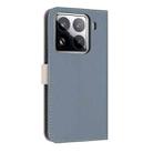 For Xiaomi 15 Pro Metal Bow Leather Phone Case with Hand Strap(Light Blue) - 3