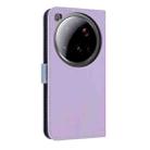 For Xiaomi 15 Ultra Metal Bow Leather Phone Case with Hand Strap(Purple) - 3