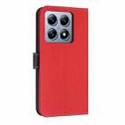 For Xiaomi 14T Metal Bow Leather Phone Case with Hand Strap(Red) - 3