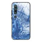 For Xiaomi Mi Note 10 Marble Pattern Glass Protective Case(DL03) - 1