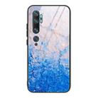 For Xiaomi Mi Note 10 Marble Pattern Glass Protective Case(DL07) - 1