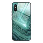 For Xiaomi Redmi 9A Marble Pattern Glass Protective Case(DL02) - 1