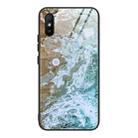 For Xiaomi Redmi 9A Marble Pattern Glass Protective Case(DL06) - 1