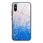 For Xiaomi Redmi 9A Marble Pattern Glass Protective Case(DL07) - 1