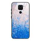 For Xiaomi Redmi Note 9 Marble Pattern Glass Protective Case(DL07) - 1