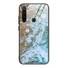 For Xiaomi Redmi Note 8T Marble Pattern Glass Protective Case(DL06) - 1