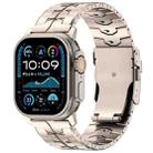 For Apple Watch 46mm / 49mm / 45mm / 44mm 26mm Quick Release Flat Buckle Titanium Alloy Watch Band(Titanium) - 1