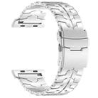 For Apple Watch 46mm / 49mm / 45mm / 44mm 26mm Quick Release Flat Buckle Titanium Alloy Watch Band(Silver) - 2