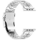 For Apple Watch 46mm / 49mm / 45mm / 44mm 26mm Quick Release Flat Buckle Titanium Alloy Watch Band(Silver) - 3